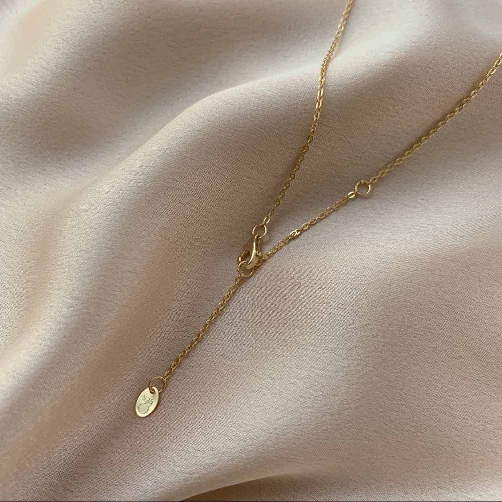 Crystal Bar Necklace | 14k Gold Plated - Picture 7 of 8